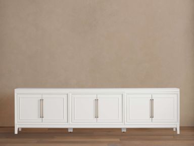 Rowan Media Console with Wood Doors