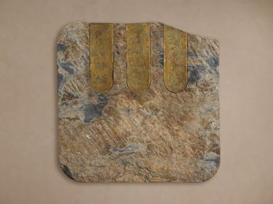 Stone Brass Square Wall Art
