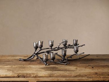 Branch Candleholder in Nickel