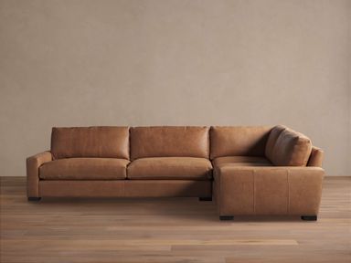 Remington Leather Two-Piece Sectional