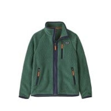 Kids' Patagonia Retro Pile Fleece Jacket (Conifer Green)