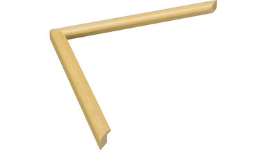 Natural bare wood frame