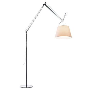 Artemide Tolomeo Mega Terra booglamp retrofit schakelaar alu perkament 32