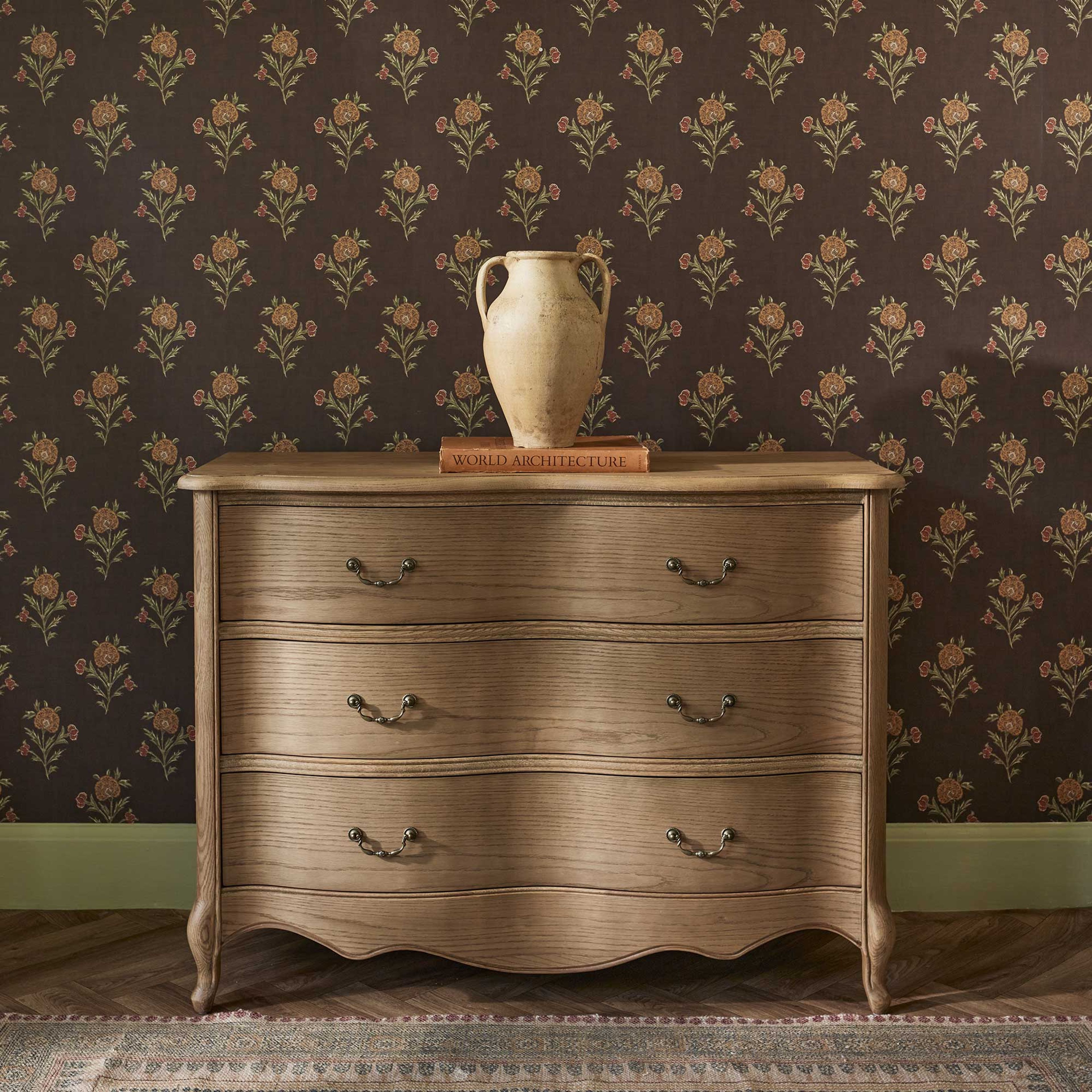 Love Story Curved 3-Drawer Chest | Luxury Bedroom Furniture