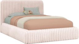 Cozy Pink Charlize Full Upholstered Bed for Kids