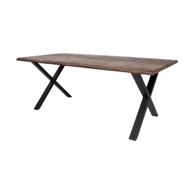 Fendi eikenhouten eettafel bruin - 200 x 95 cm