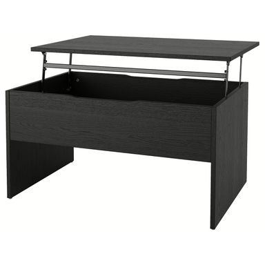 ÖSTAVALL Verstelbare salontafel - zwart 90 cm