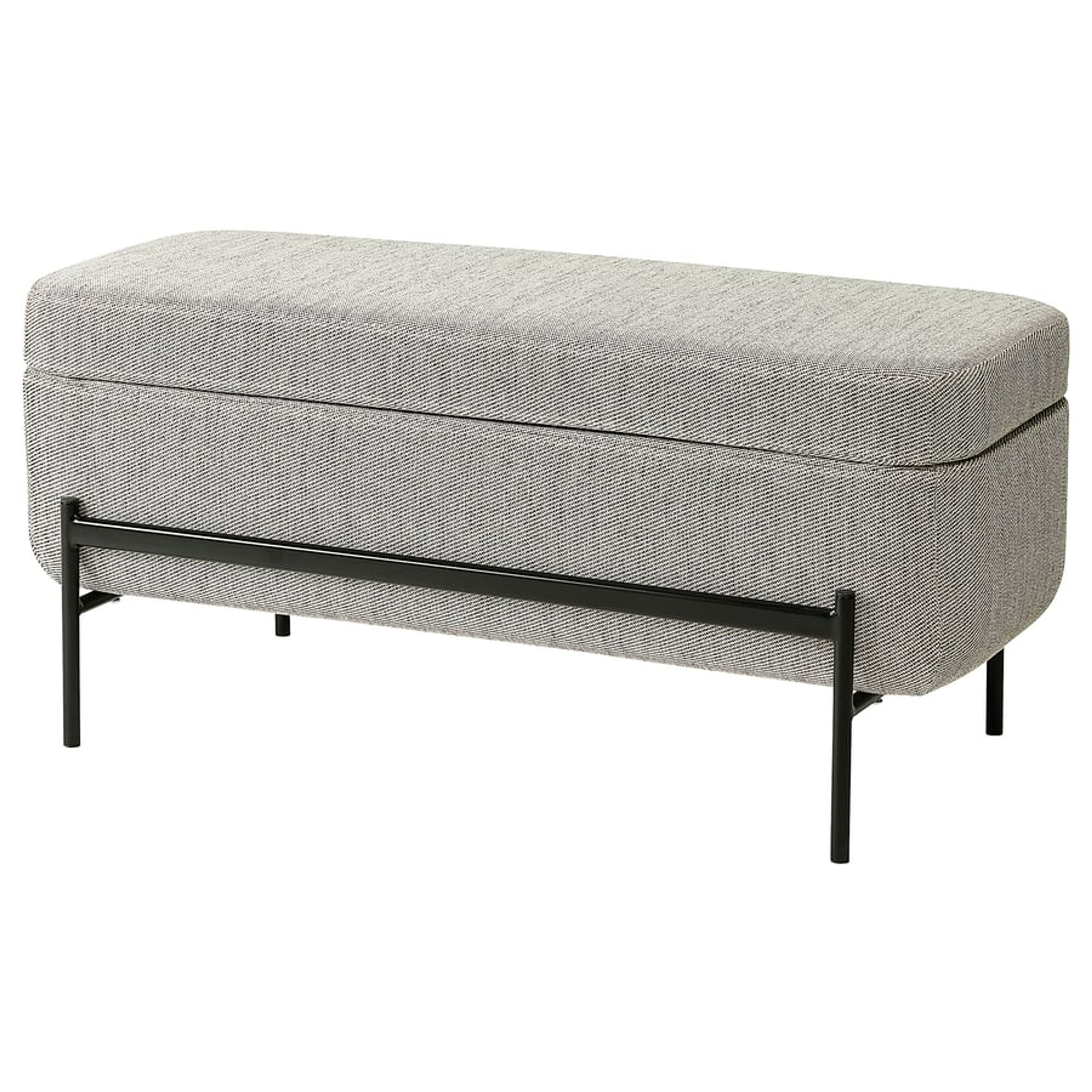 VALTORP Lavice s úložným prostorem 103 cm Béžová/Hnědá