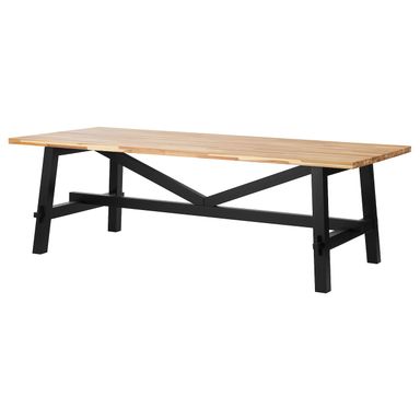 SKOGSTA Table - acacia/black 160x81x74 cm