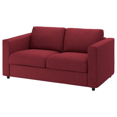 VIMLE 2-seat sofa - Lejde red/brown