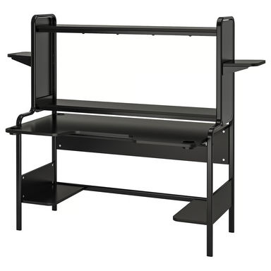 FREDDE Gamebureau - zwart 140/185x74x146 cm