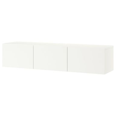 BESTÅ TV unit with doors - white/Lappviken white 70 7/8x16 1/2x15 "