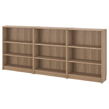 BILLY Bookcase combination - oak effect 94 1/2x11x41 3/4 "