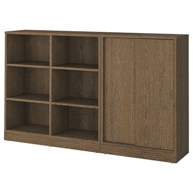 TONSTAD Storage combination - brown stained oak veneer 79 5/8x14 5/8x47 1/4 "