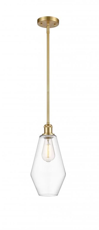 Cindyrella - 1 Light - 7 inch - Satin Gold - Mini Pendant : 516-1S-SG-G652-7 | Innovations