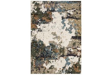 7'8"x11'3" Nylon Rug | Easton Desert Sands Ivory | Rectangle | Abstract | Indoor | Low Pile
