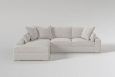 Shore 119" Fabric 2 Piece Sectional With Left Arm Facing Chaise By Nate Berkus + Jeremiah Brent