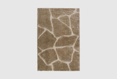 5'2" X7'5" Rug - Carmeon Camel Plush Pile Abstract | Rectangle