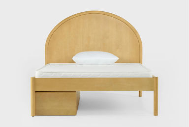 Seren Full Wood Platform Bed With Single 3-Drawer Underbed Storage Unit