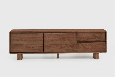 Citra Brown Mango Wood 85" TV Stand