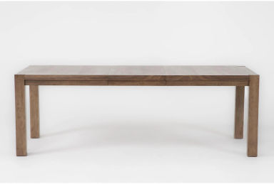 Sawyer Brown Walnut Wood 68-88'' Extendable Rectangular Parsons Dining Table