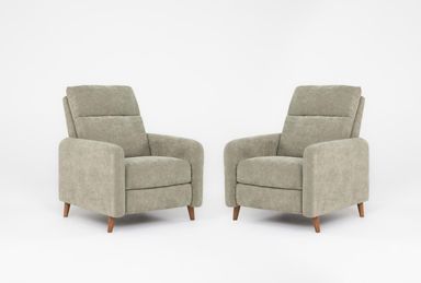 Bramwell Green 39" Pushback Recliner Set Of 2