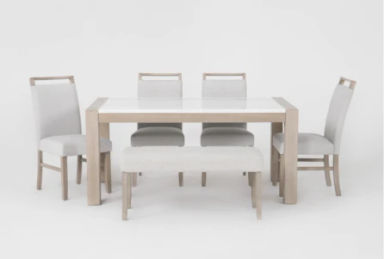 White Kitchen + Dining Room Sets