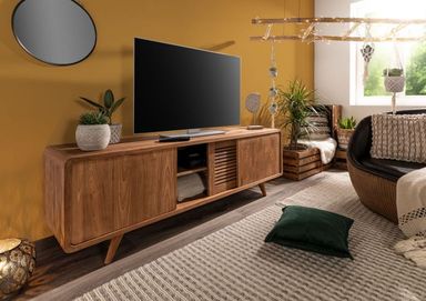 Teakholz TV Board versandfrei kaufen | Massivmoebel24