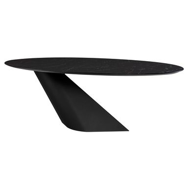 OBLO DINING TABLE BLACK - Metro Element