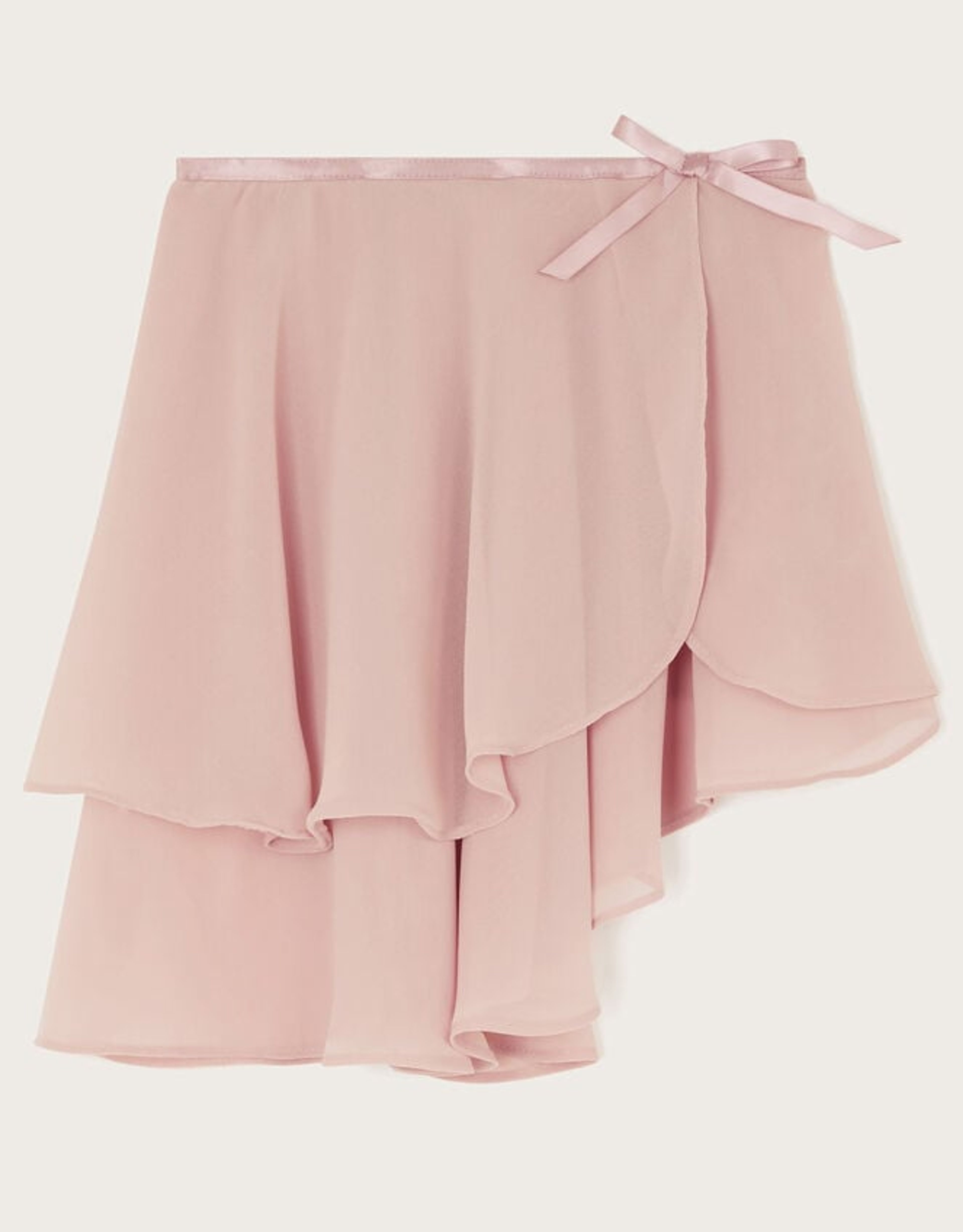 Girls' Pink Carlotta Asymmetrical Ruffle Wrap Skirt | Monsoon