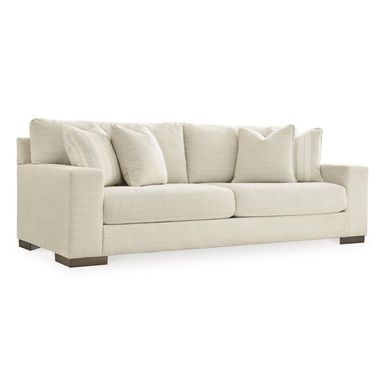 Ashley Maggie Stationary Sofa in Birch