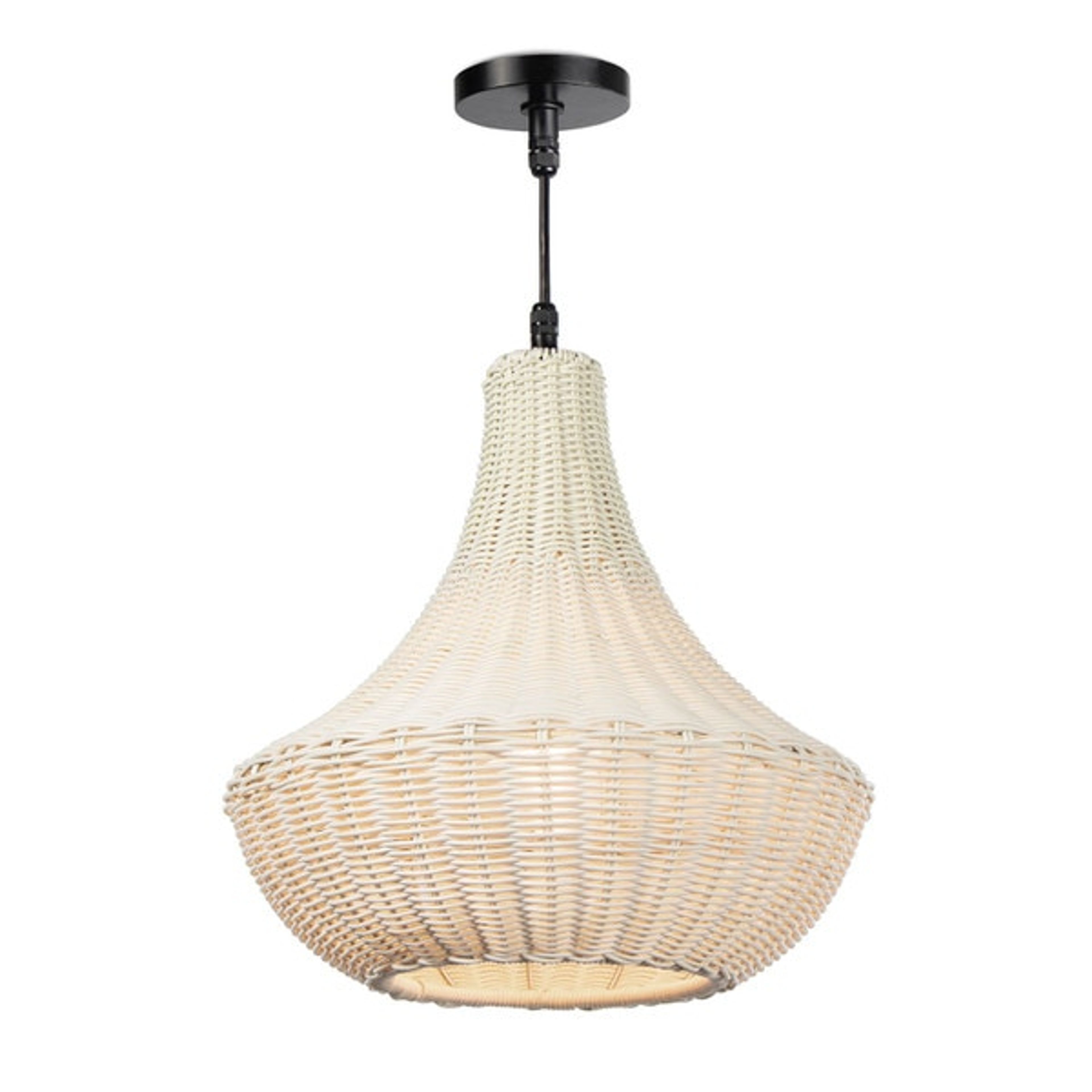 Vista Outdoor Chandelier - Woven Rattan Pendant Light