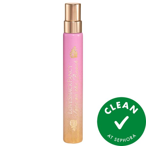 LoveShackFancy Love on the Beach Eau de Parfum with Coconut & Frangipani Travel Spray 10 mL / 0.34 oz eau de parfum spray