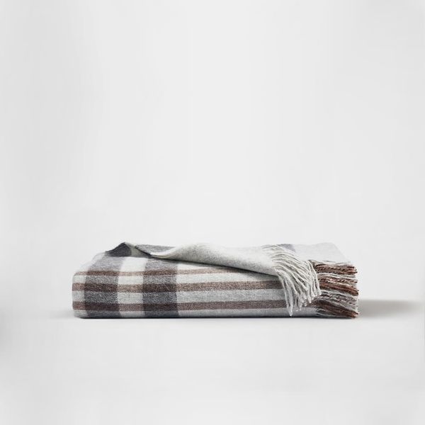 Silk & Snow 100% Alpaca Wool Throw Blanket, in Belfast