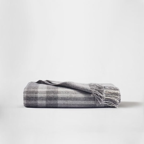 Silk & Snow 100% Alpaca Wool Throw Blanket, in Bristol
