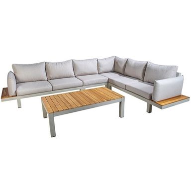 Yoi Midori eiland hoek loungeset XL - Salix - Ultiem Buitenleven
