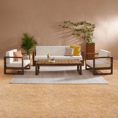 Segovia Light Brown Eucalyptus Outdoor Furniture Collection