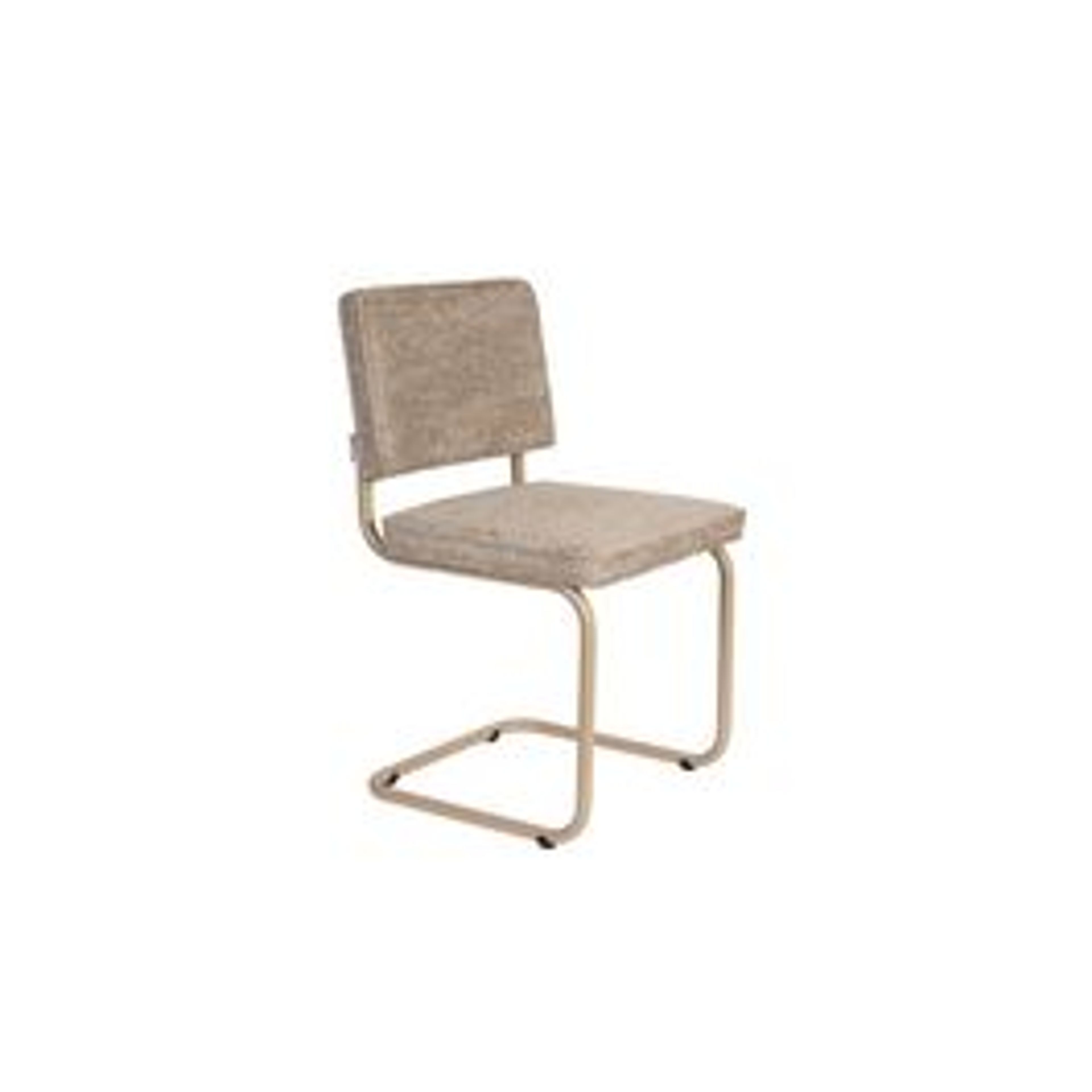 Ridge Soft Beige Dining Chair - Iconic S-Frame Comfort