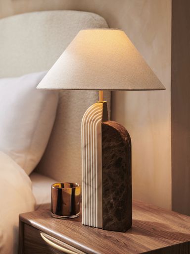 Brown Carrara Table Lamp