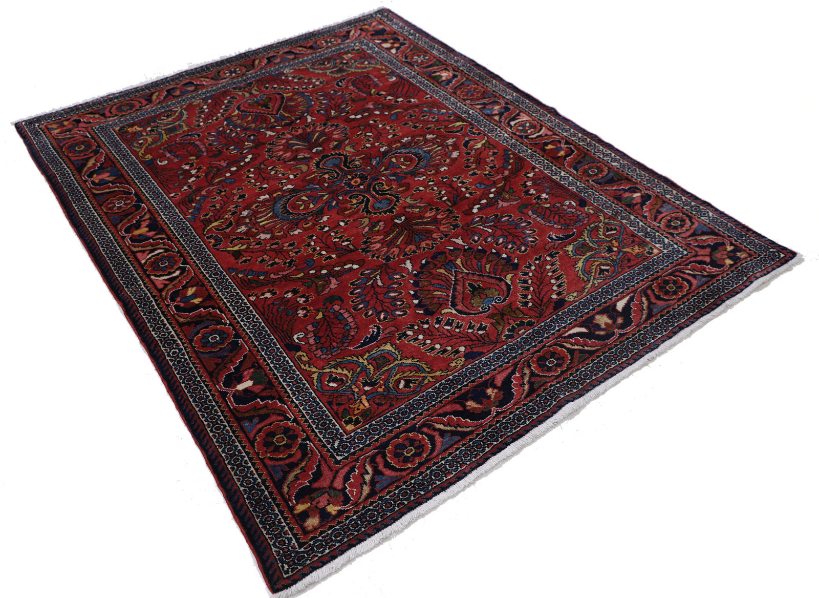 Sarouk Authentic Persian Area Rug (4x6)
